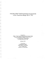 Analysis of the vessel numbering requirements of the Abandoned Barge Act of 1992