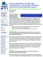 Security awareness for public bus transportation  case studies of attacks against the Israeli public bus system research brief
