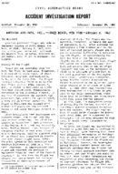 Investigation of Aircraft Accident AMERICAN AIRLINES JONES BEACH NEW YORK 19470105