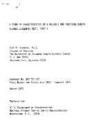 A Study of Characteristics of a Reliable and Practical Breath Alcohol Screening Test Part A