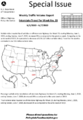 Special Issue  Weekly Traffic Volume Report Interstate Travel for Week No 23