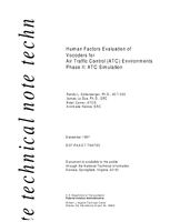 Human Factors Evaluation of Vocoders for Air Traffic Control Environments Phase II ATC Simulation
