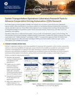 Saxton Transportation Operations Laboratory Research Tools to Advance Cooperative Driving Automation CDA Research