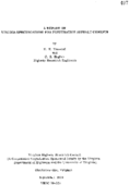 A report on Virginia specifications for penetration asphalt cements