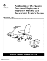 Application of the Quality Functional Deployment Method in Mobility Aid Securement System Design