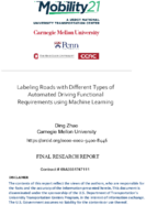 Labeling Roads with Different Types of Automated Driving Functional Requirements using Machine Learning