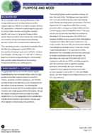 Planning and Environment Linkages PEL Hypothetical Case Study Purpose and Need