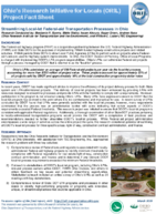 Streamlining Locallet Federalaid Transportation Processes in Ohio Summary