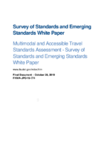 Multimodal and Accessible Travel Standards Assessment Survey of Standards and Emerging Standards White Paper