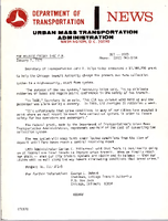 Department of Transportation News Urban Mass Transportation Administration DOT 0970