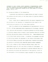 Speeches by Deputy Secretary of Transportation John W Barnum 1976