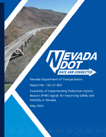 Feasibility of Implementing Pedestrian Hybrid Beacon PHB Signals for Improving Safety and Mobility in Nevada