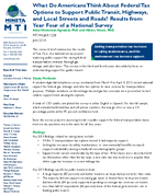 What Do Americans Think About Federal Tax Options to Support Public Transit Highways and Local Streets and Roads Results From Year Four of a National Survey Brief
