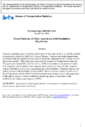 Travel Patterns of Older Americans with Disabilities