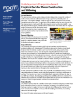 Empirical deck for phased construction and widening summary