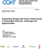 Supporting People with Vision Impairments in Automated Vehicles Challenge and Opportunities