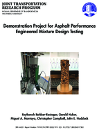 Demonstration Project for Asphalt Performance Engineered Mixture Design Testing