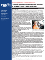 TransportationRelated Behaviors and Attitudes A Survey of Floridas Aging Road Users Summary