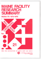 Maine Facility Research Summary  Results 19731976