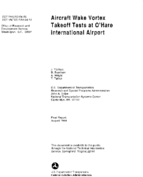 Aircraft wake vortex takeoff tests at OHare International Airport