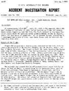 Investigation of Aircraft Accident PAN AMERICAN AIRWAYS NEAR CAROLINA BRAZIL 19520429