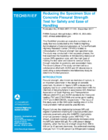 Reducing the Specimen Size of Concrete Flexural Strength Test for Safety and Ease of Handling  techbrief