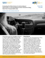 Evaluating the Effectiveness of a SchoolBased Intervention on DrivingRelated Carbon Emissions Using RealTime Transportation Data Research Brief