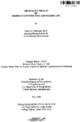 Air Quality Impacts of Highway Construction and Scheduling
