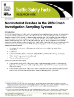 Nonmotorist Crashes in the 2024 Crash Investigation Sampling System Traffic Safety Facts