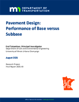 Pavement Design Performance of Base versus Subbase