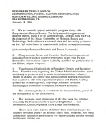 FAA Administrator David R Hinson Speeches JanuaryFebruary 1994