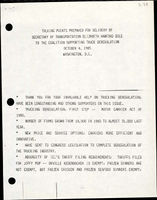 Talking Points Prepared for Delivery by Secretary of Transportation Elizabeth Hanford Dole to the Coalition Supporting Truck Deregulation