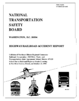 HighwayRailroad Accident Report Collision of Northeast Illinois Regional Commuter Railroad Corporation METRA Train and Transportation Joint Agreement School District 47155 School Bus at RailroadHighway Grade Crossing in Fox River Grove Illinois on October 25 1995