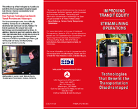 Improving transit equity streamlining operations  technologies that benefit the transportation disadvantaged