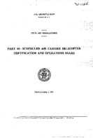 Part 46 Scheduled Air Carrier Helicopter Certification And Operations Rules