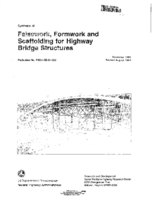 Synthesis of Falsework Formwork and Scaffolding for Highway Bridge Structures