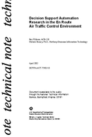 Decision Support Automation Research in the En route Air Traffic Control Environment