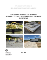 FHWA Project R05 IAP Funded Project Case Study Louisiana I20 Ramp Rehabilitation Using Precast Concrete Pavement
