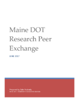 Maine DOT Research Peer Exchange  June 1315 2017