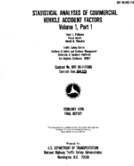 Statistical Analyses of Commercial Vehicle Accident Factors Volume 1 Part 1