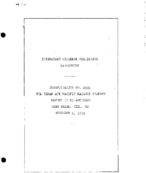 Interstate Commerce Commision Report of the Accident  Investigation Occuring on the TEXAS AND PACIFIC RAILWAY PAYNE TX