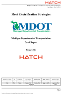 Michigan Department of Transportation Fleet Electrification Strategies