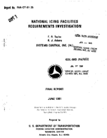 National Icing Facilities Requirements Investigation