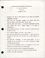 New Talking Points Prepared for Secretary Dole Bill Cobey FR Reception