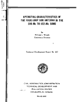 Operating Characteristics of The FourLoop VORAntenna In The 108MC To 112MC Band