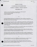 Secretary of Transportation Rodney Slater Speeches September 1999