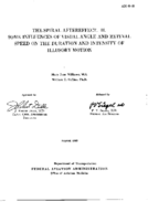 The spiral aftereffect II Some influences of visual angle and retinal speed on the duration and intensity of illusory motion