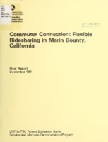 Commuter Connection Flexible Ridesharing in Marin County California