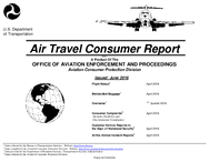 Air Travel Consumer Report June 2016