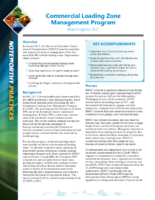 Commercial Loading Zone Management Program Washington DC pamphlet